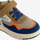 Leren jongens sneakers beige blauw