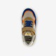 Leren jongens sneakers beige blauw