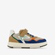 Leren jongens sneakers beige blauw