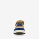 Leren jongens sneakers beige blauw