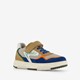 Leren jongens sneakers beige blauw