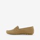 Leren dames mocassins beige