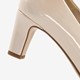 Dames lak pumps beige