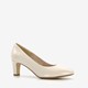 Dames lak pumps beige