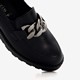 Dames loafers met gesp zwart
