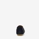 Suede dames mocassins blauw