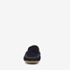 Suede dames mocassins blauw
