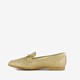 Dames loafers met pailletten goud