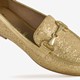 Dames loafers met pailletten goud