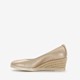 Dames pumps met sleehak goud