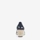 Dames lak pumps met sleehak blauw