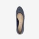 Dames lak pumps met sleehak blauw