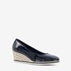 Tamaris dames lak pumps met sleehak blauw