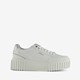 Dames sneakers met plateauzolen wit