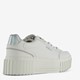 Dames sneakers met plateauzolen wit