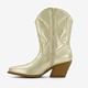 Dames western laarzen goudkleurig