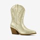 Dames western laarzen goudkleurig