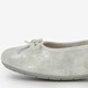 Dames ballerina zilverkleurig