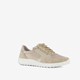 Leren dames sneakers beige