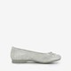 Dames ballerina zilverkleurig