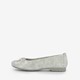 Dames ballerina zilverkleurig