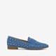 Dames loafers denim met studs