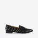Dames loafers zwart met studs