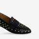 Dames loafers zwart met studs