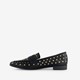 Dames loafers zwart met studs