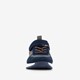 Leren jongens sneakers blauw oranje