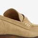 Suede dames loafers donkerbeige