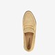Suede dames loafers donkerbeige