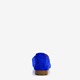 Suede dames loafers kobalt blauw