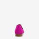 Suede dames loafers fuchsia roze