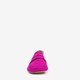 Suede dames loafers fuchsia roze