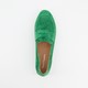 Suede dames loafers groen