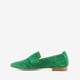 Suede dames loafers groen