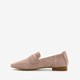 Suede dames loafers beige