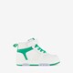 Leren jongens sneakers wit groen