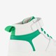 Leren jongens sneakers wit groen