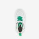 Leren jongens sneakers wit groen