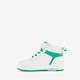 Leren jongens sneakers wit groen