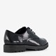 Lak dames veterschoenen croco design