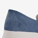 Leren dames instapper blauw