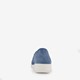 Leren dames instapper blauw