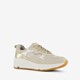 Hush Puppies leren dames dad sneakers beige goud