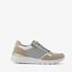 Dames sneakers beige zilver