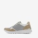 Dames sneakers beige zilver
