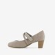 Dames pumps met bandje taupe