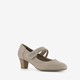 Dames pumps met bandje taupe
